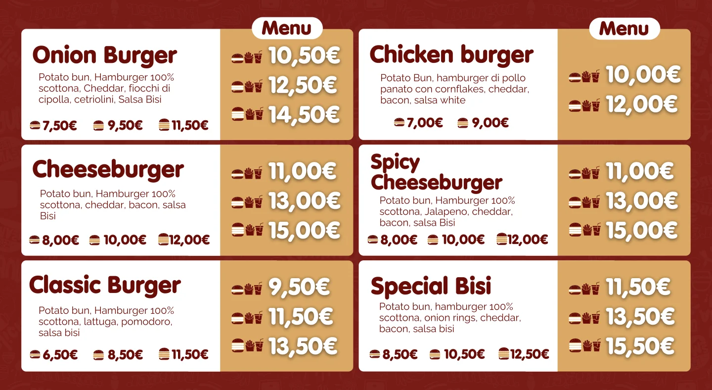 Menu Bisi Smash — Parte 1